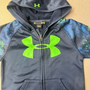 Under Armour Blue and Green Camo Hoodie